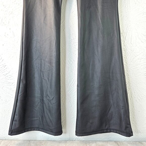 Torrid Bootcut Pants Sz XL Black Faux Leather Stretchy Pull On Flare Dress Pant - Picture 3 of 12